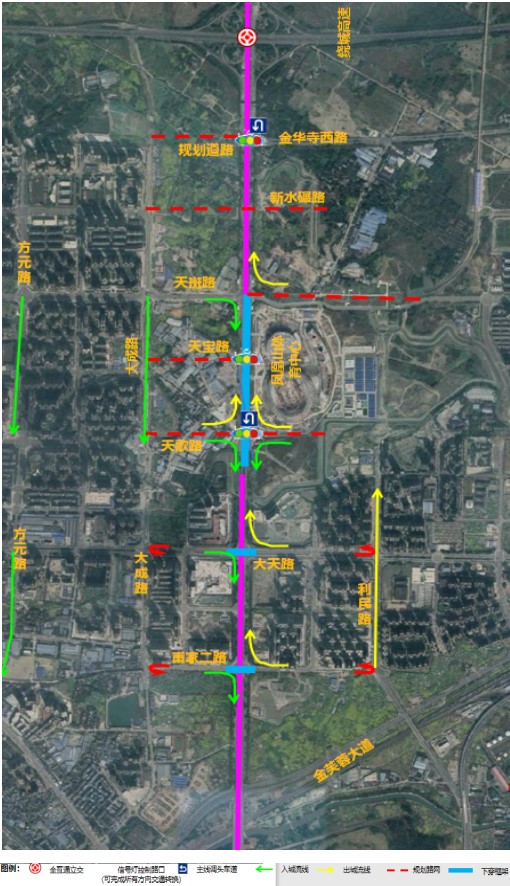 天府大道北延线三环路至新水碾路段交通将有优化调整8.jpg