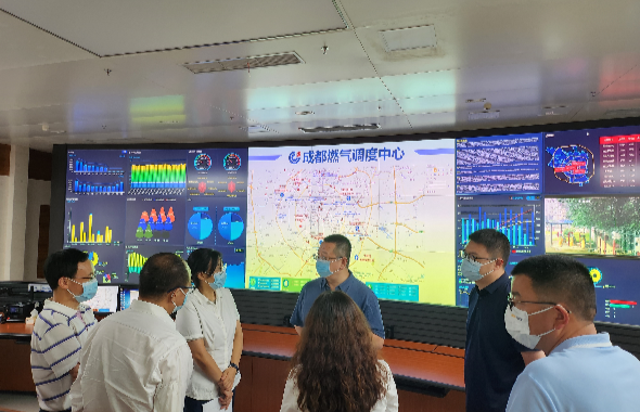 城投集团副总经理杨杰一行前往成都燃气指导疫情保障工作